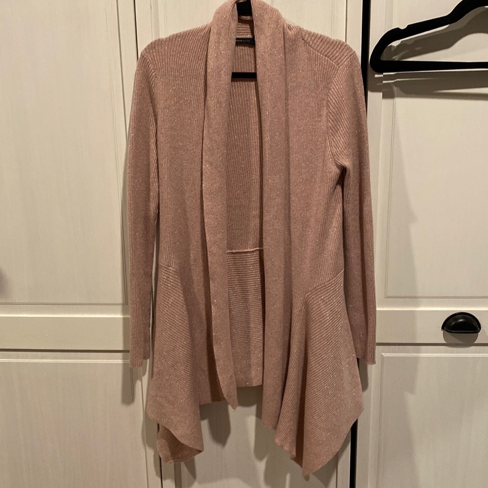White House Black Market pink cardigan